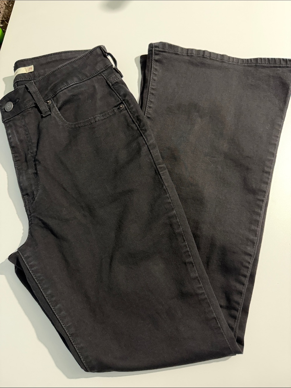 Levi's Black 726 Flare Jeans 29x 30